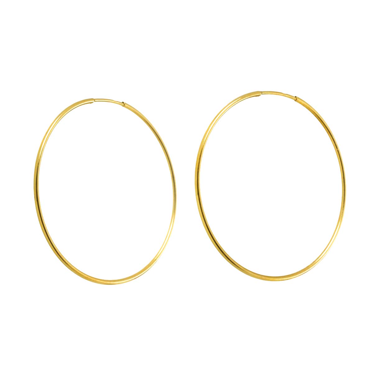 Earrings Pierced 18K K18 YG Yellow Gold 750