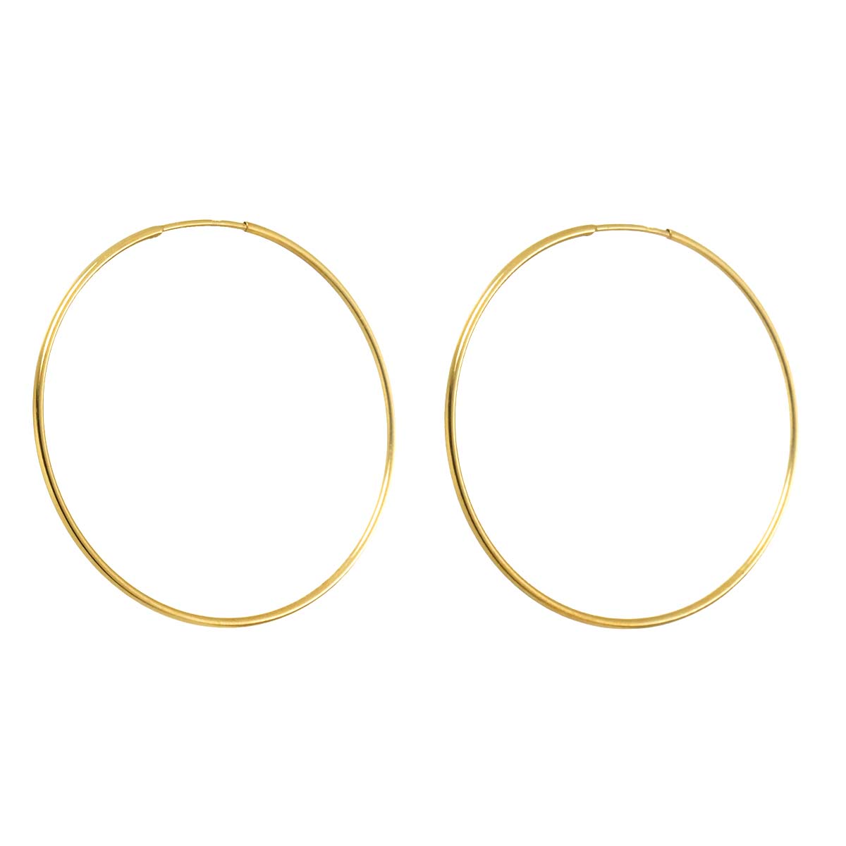 Earrings Pierced 18K K18 YG Yellow Gold 750