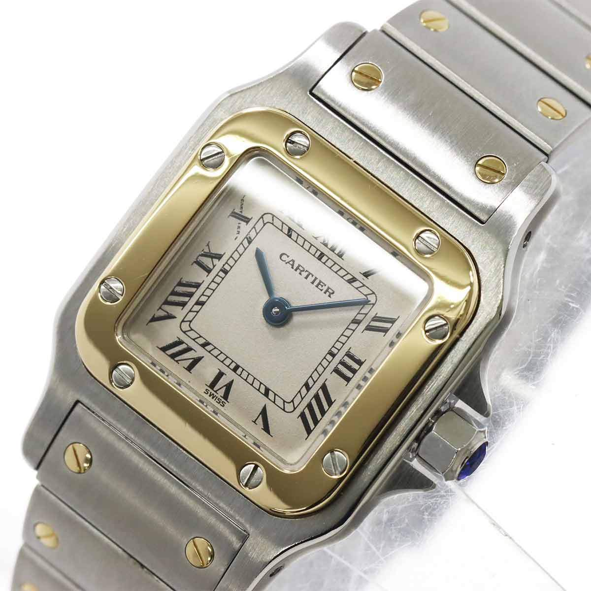 Santos Galbee W20012C4 K18YG Cream Dial Ladies Watch