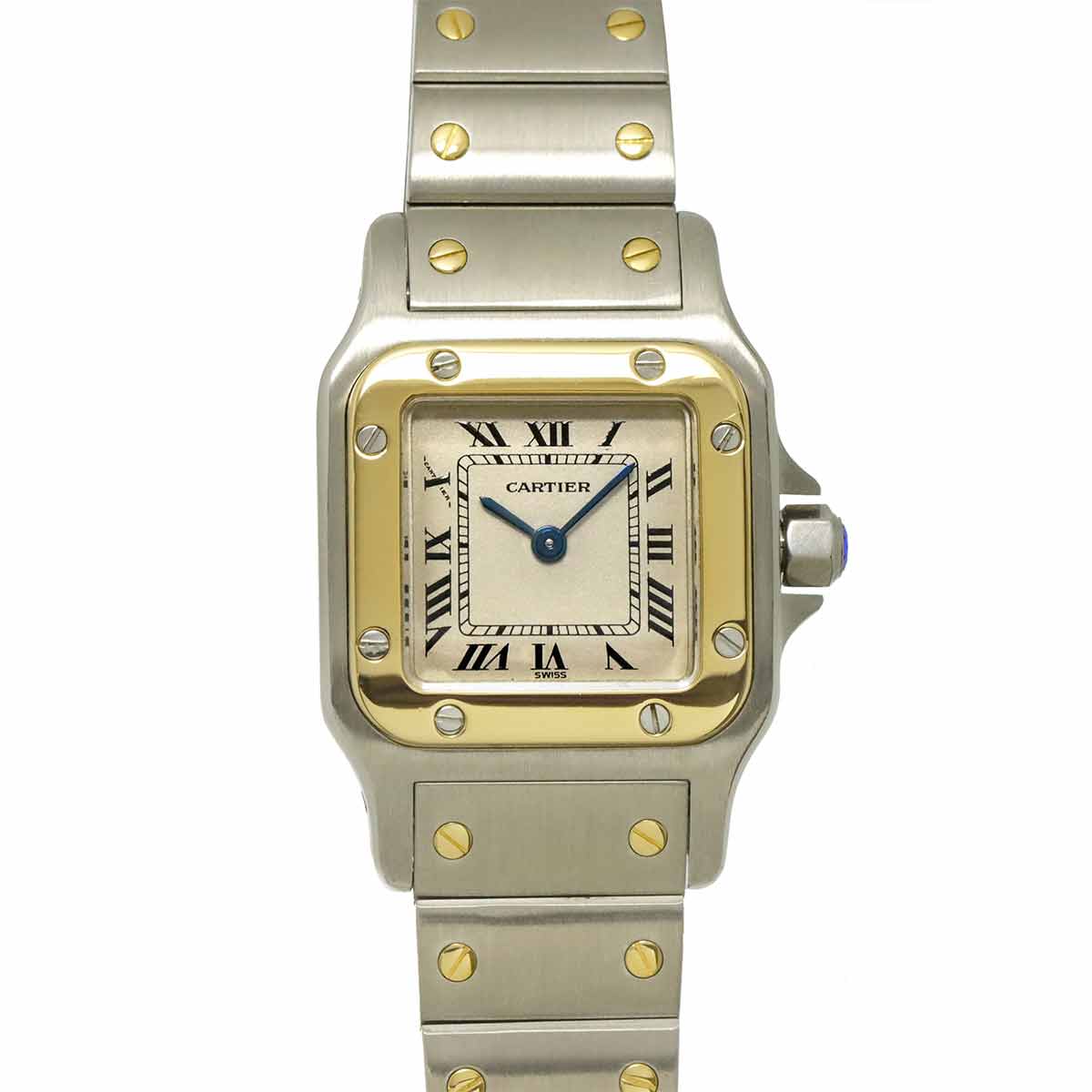 Santos Galbee W20012C4 K18YG Cream Dial Ladies Watch