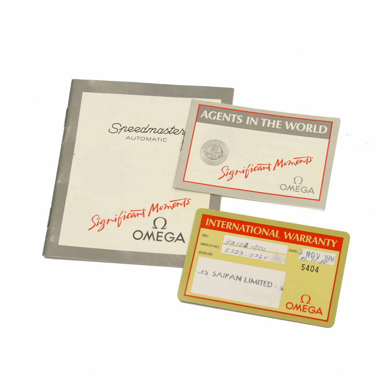 Speedmaster 3310 20 YG Chronograph Automatic White dial Mens