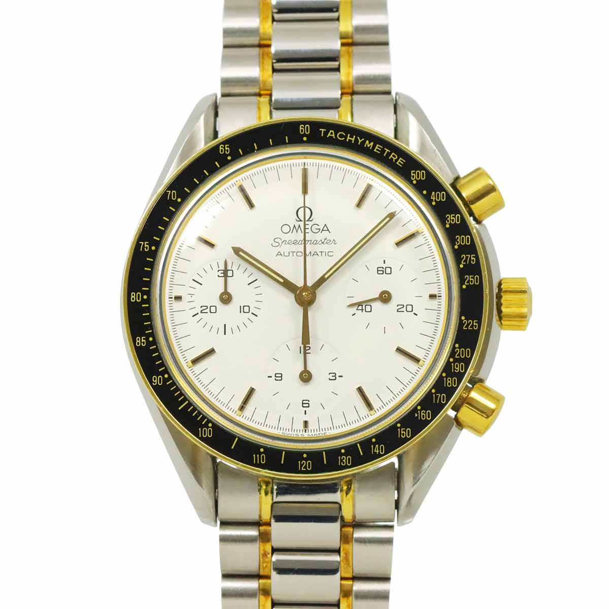 Speedmaster 3310 20 YG Chronograph Automatic White dial Mens