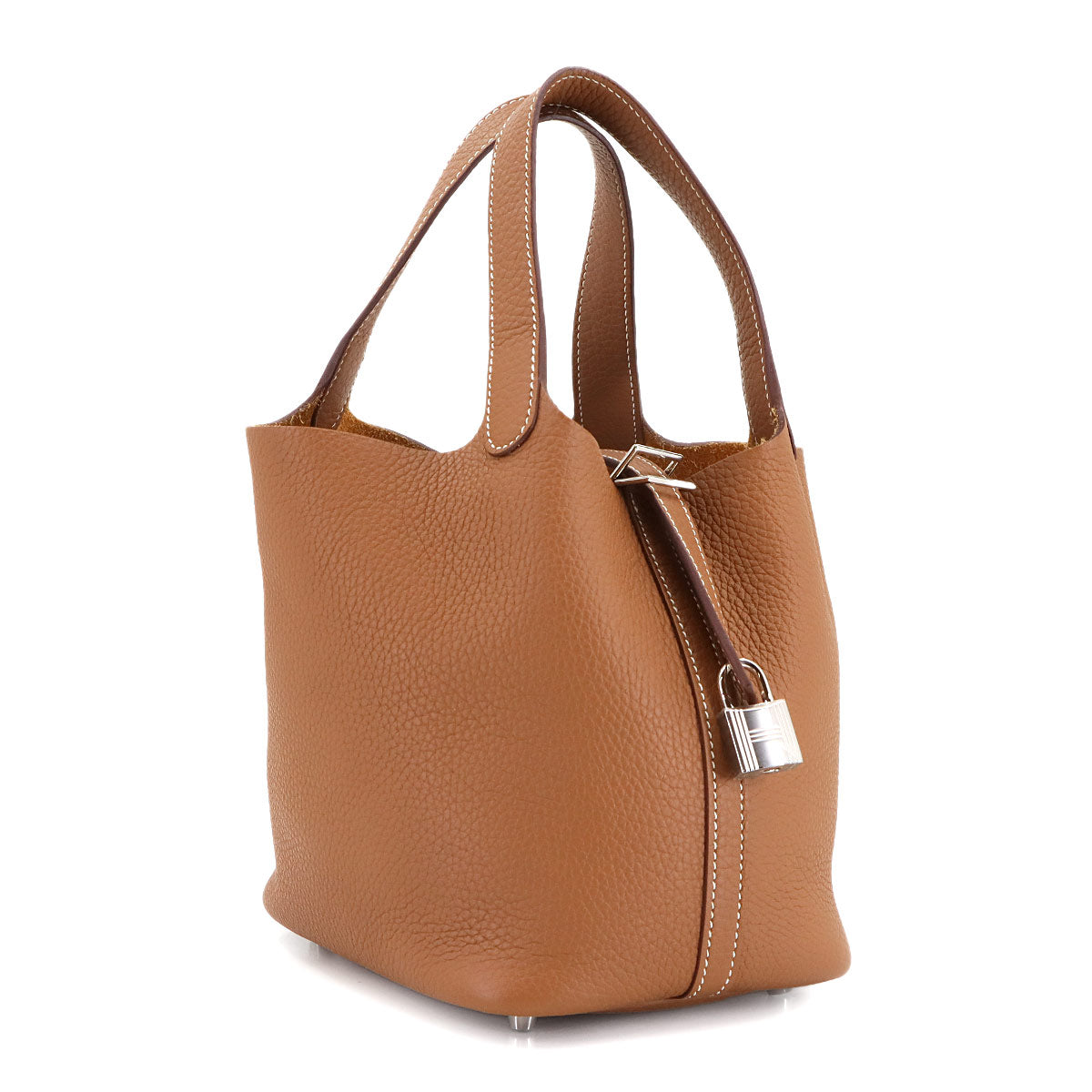 Picotin Lock PM Hand Bag Taurillon Clemence Gold Purse