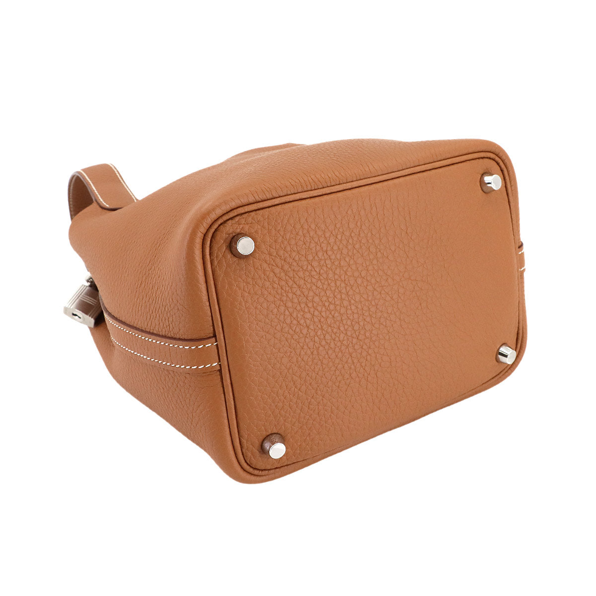 Picotin Lock PM Hand Bag Taurillon Clemence Gold Purse