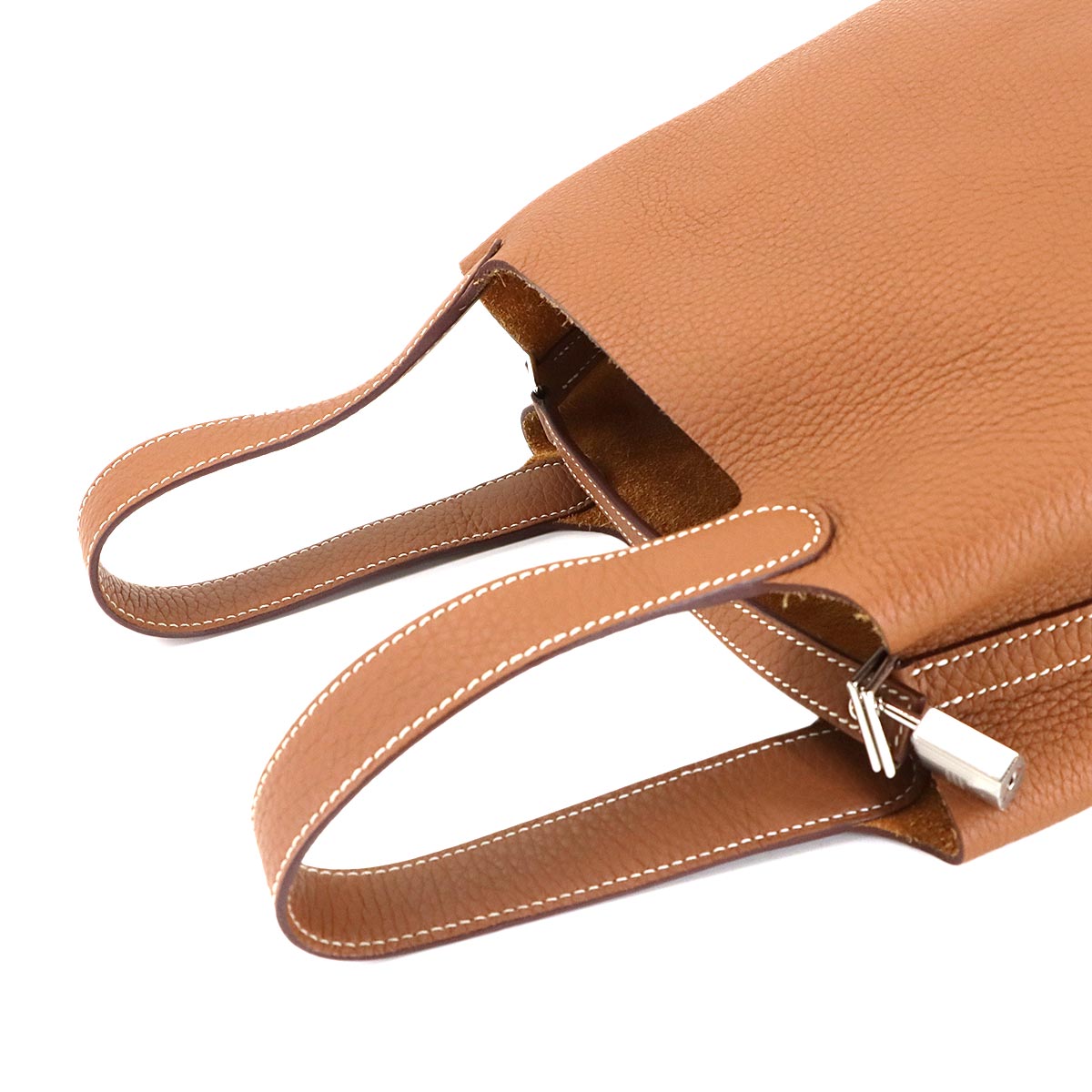 Picotin Lock PM Hand Bag Taurillon Clemence Gold Purse