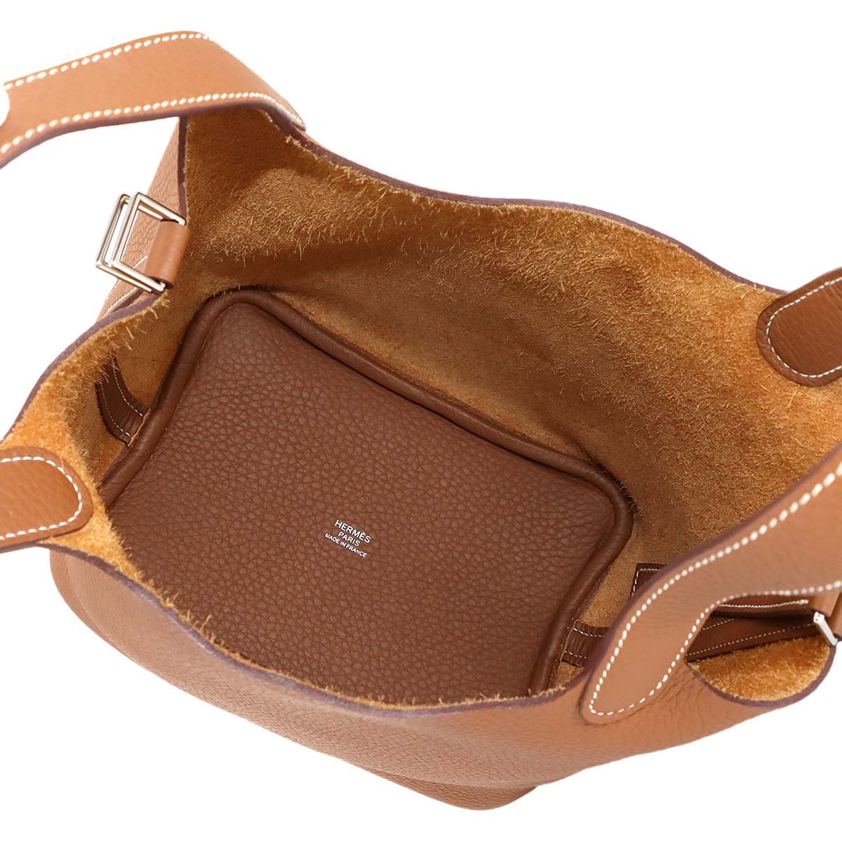 Picotin Lock PM Hand Bag Taurillon Clemence Gold Purse