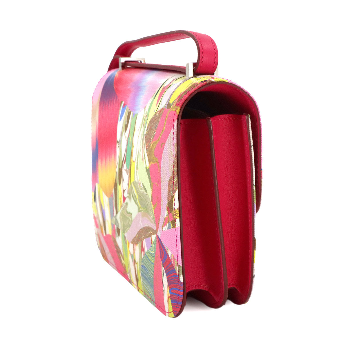 Constance 3 Mini 18 Marble Shoulder Bag Veau Swift Silk