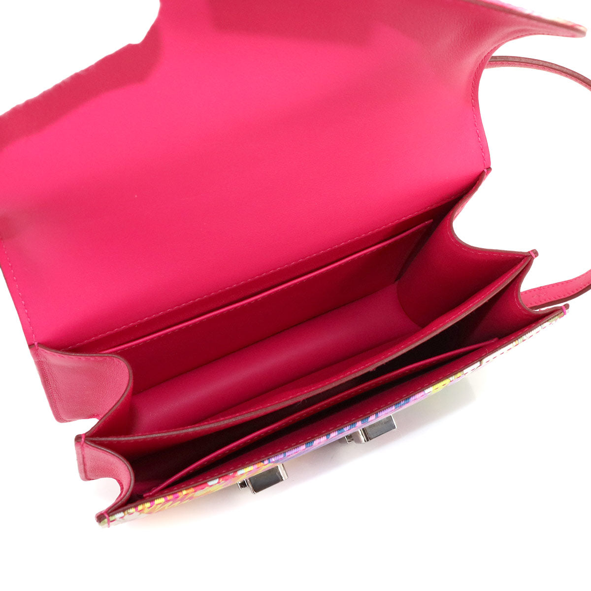 Constance 3 Mini 18 Marble Shoulder Bag Veau Swift Silk