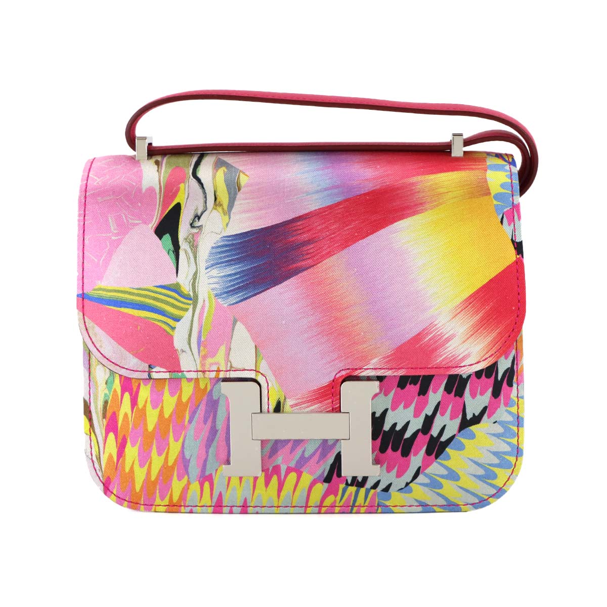 Constance 3 Mini 18 Marble Shoulder Bag Veau Swift Silk