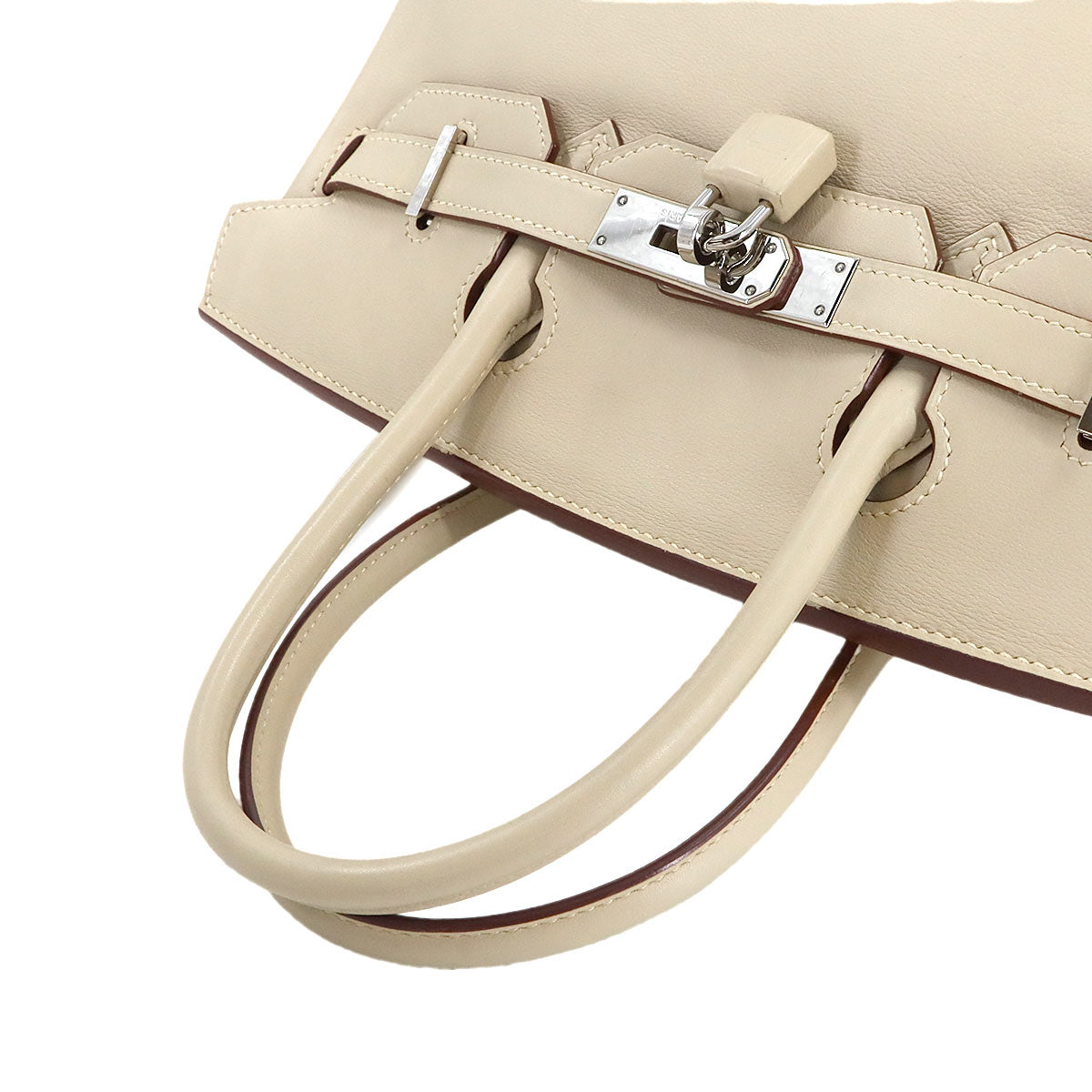 Birkin 30 Veau Swift Parchemin Hand Bag Beige Purse