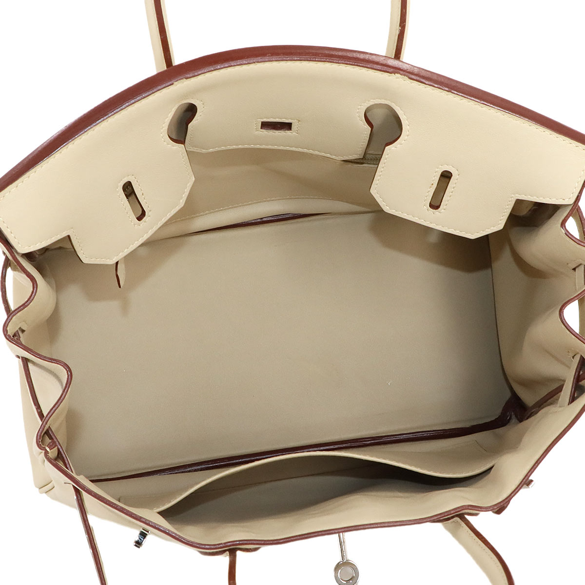 Birkin 30 Veau Swift Parchemin Hand Bag Beige Purse