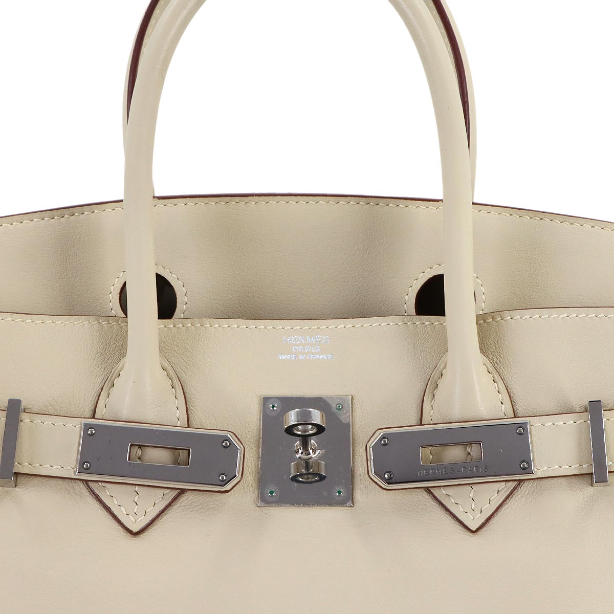 Birkin 30 Veau Swift Parchemin Hand Bag Beige Purse