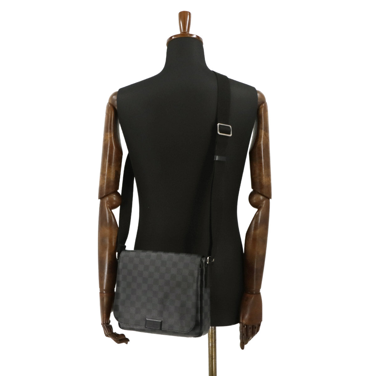 Damier Graphite District PM Shoulder Bag Black N41260