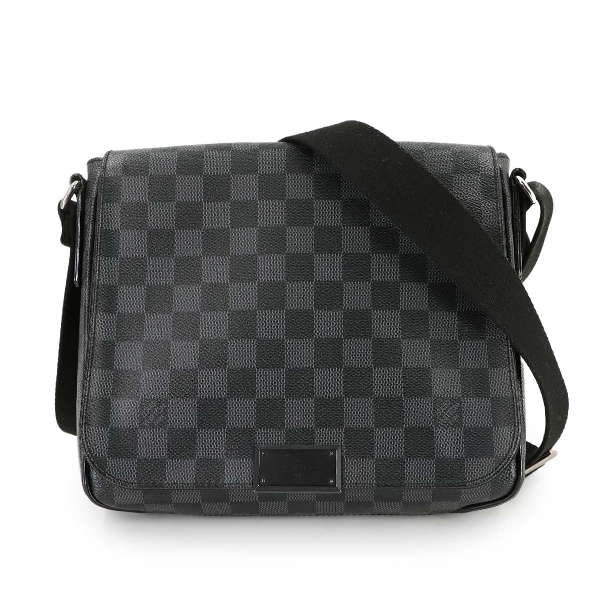 Damier Graphite District PM Shoulder Bag Black N41260