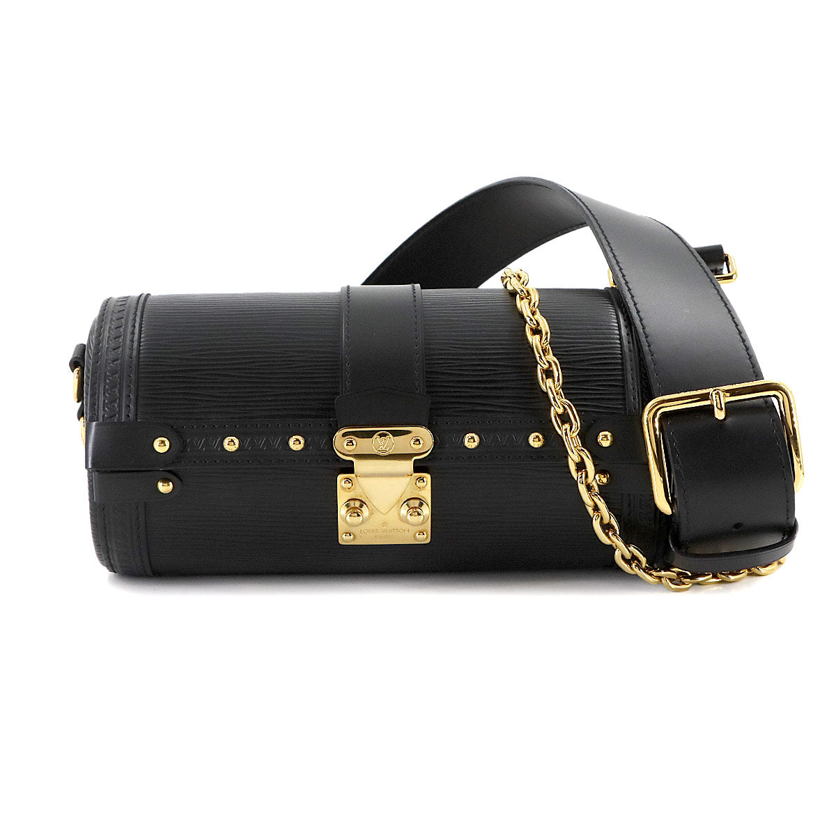 Epi Papillon Trunk Shoulder Bag Leather Noir M58655