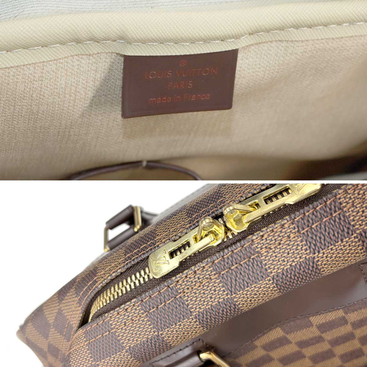 Damier Deauville SPO Hand Bag Ebene N47272 Brown Purse