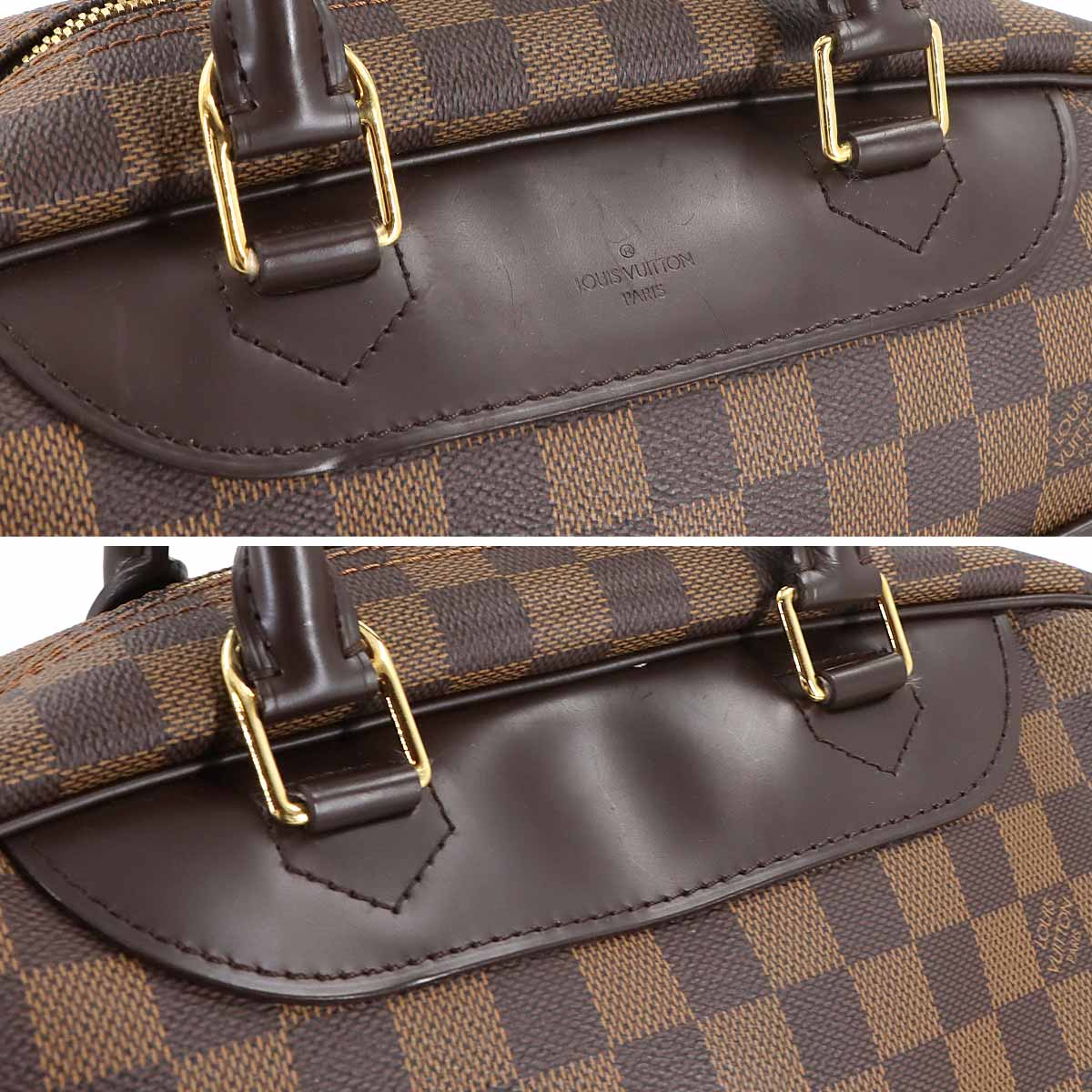 Damier Deauville SPO Hand Bag Ebene N47272 Brown Purse