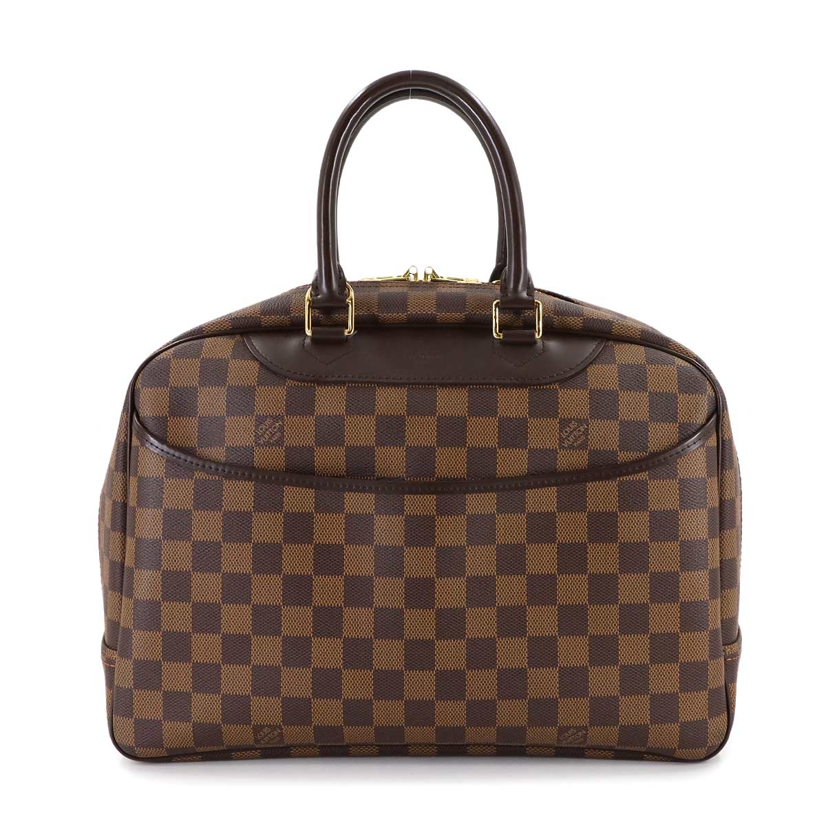 Damier Deauville SPO Hand Bag Ebene N47272 Brown Purse