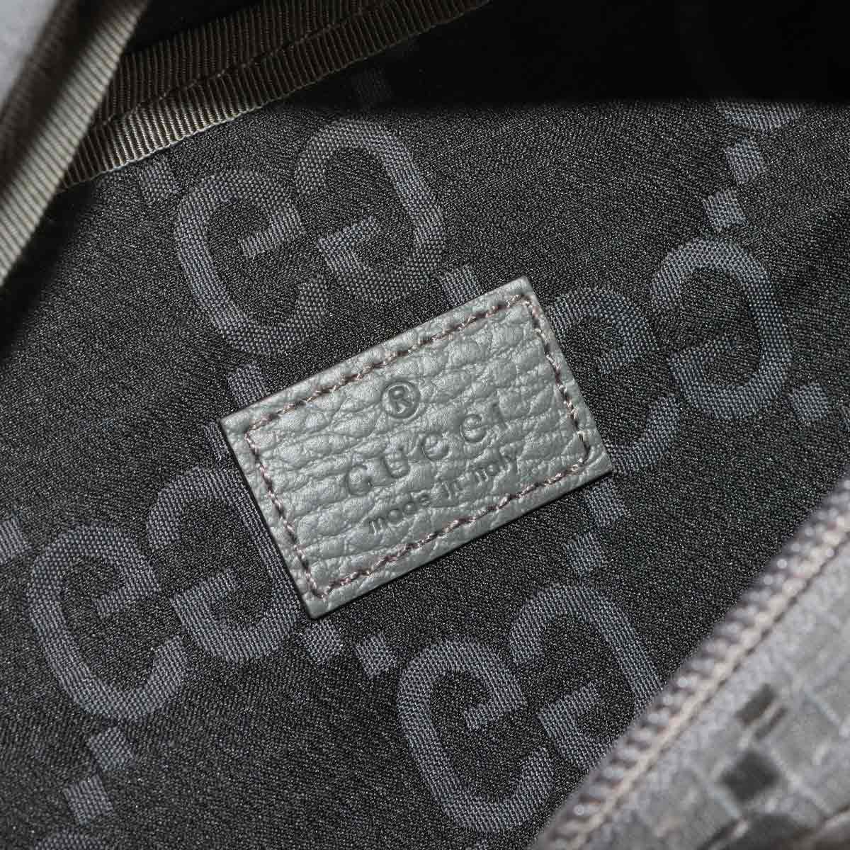 Belt Bag Crossbody GG Recycled Polyester Leather Gray 767934