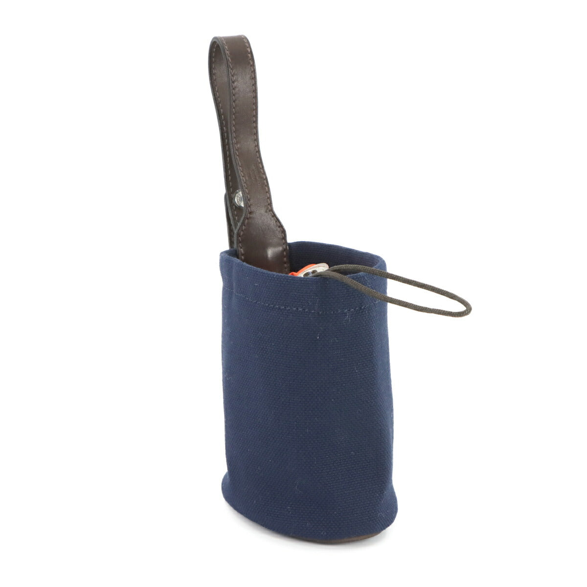 Treats Pouch Canvas Veau Barenia Navy Feu