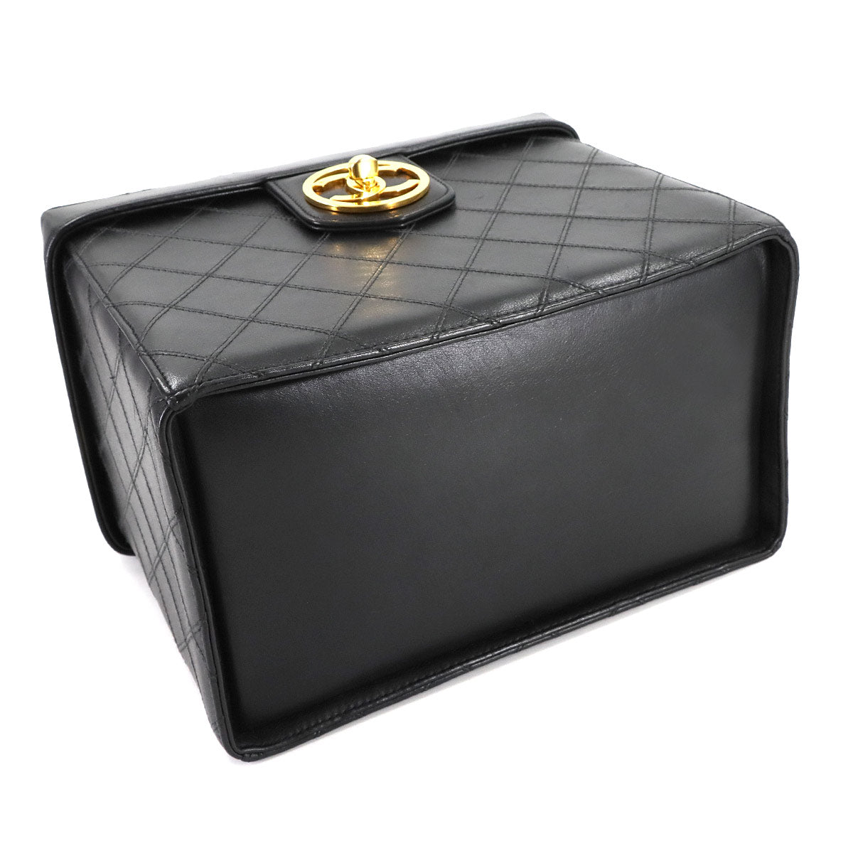 Bicolore Vanity Hand Shoulder Bag Leather Black A01620 Purse