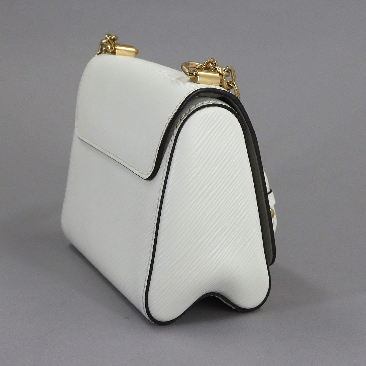 Game On Epi Twist MM Shoulder Bag Leather Blanc M57460