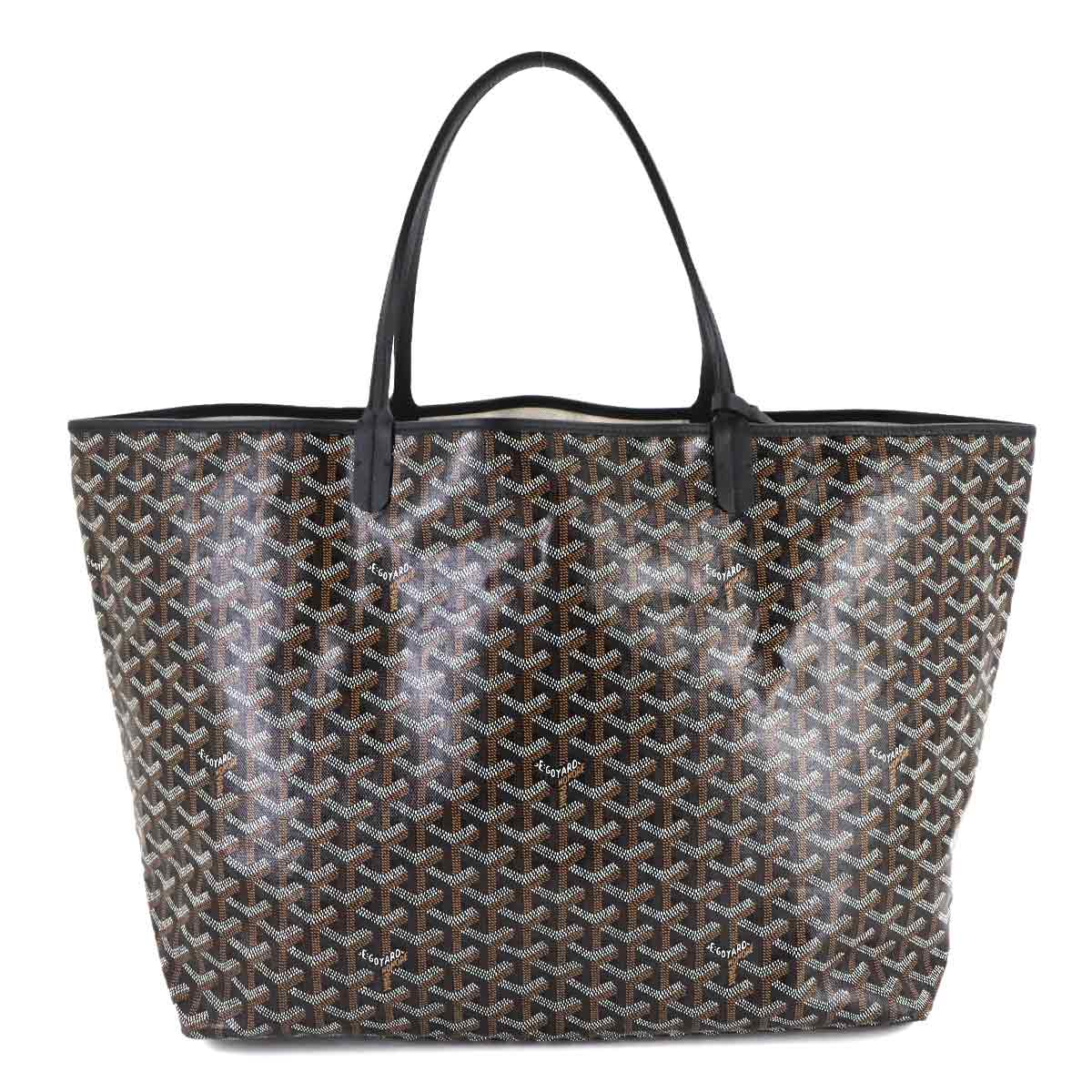 Saint Louis GM Tote Bag PVC Leather Black Unisex