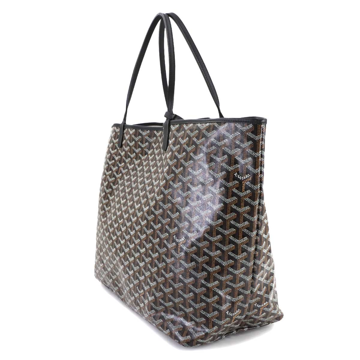 Saint Louis GM Tote Bag PVC Leather Black Unisex