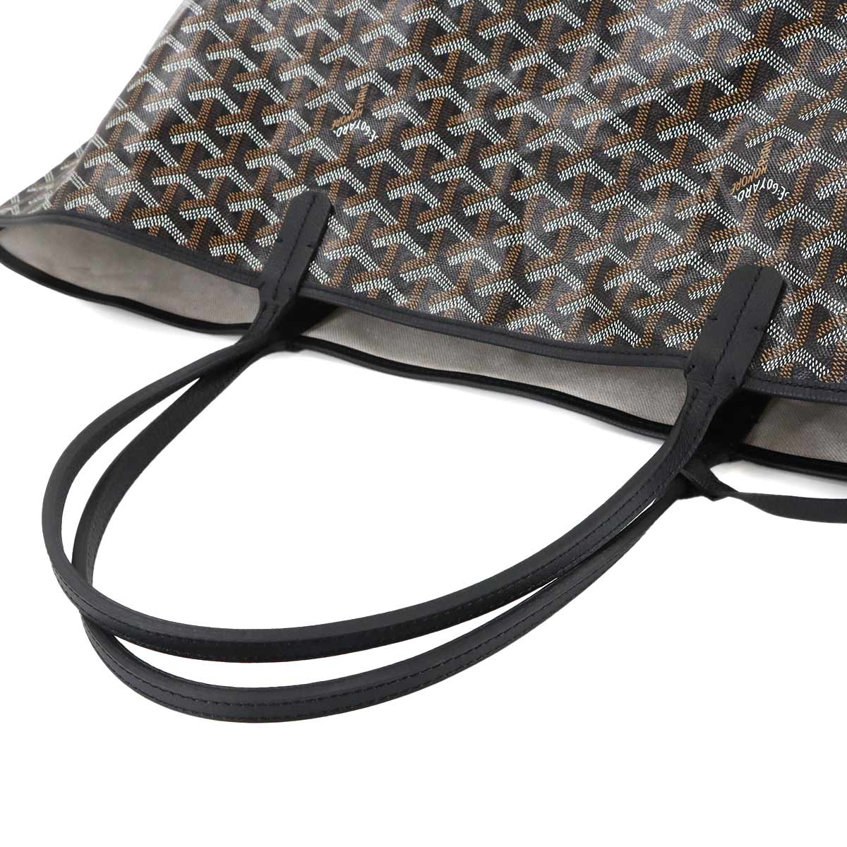 Saint Louis GM Tote Bag PVC Leather Black Unisex