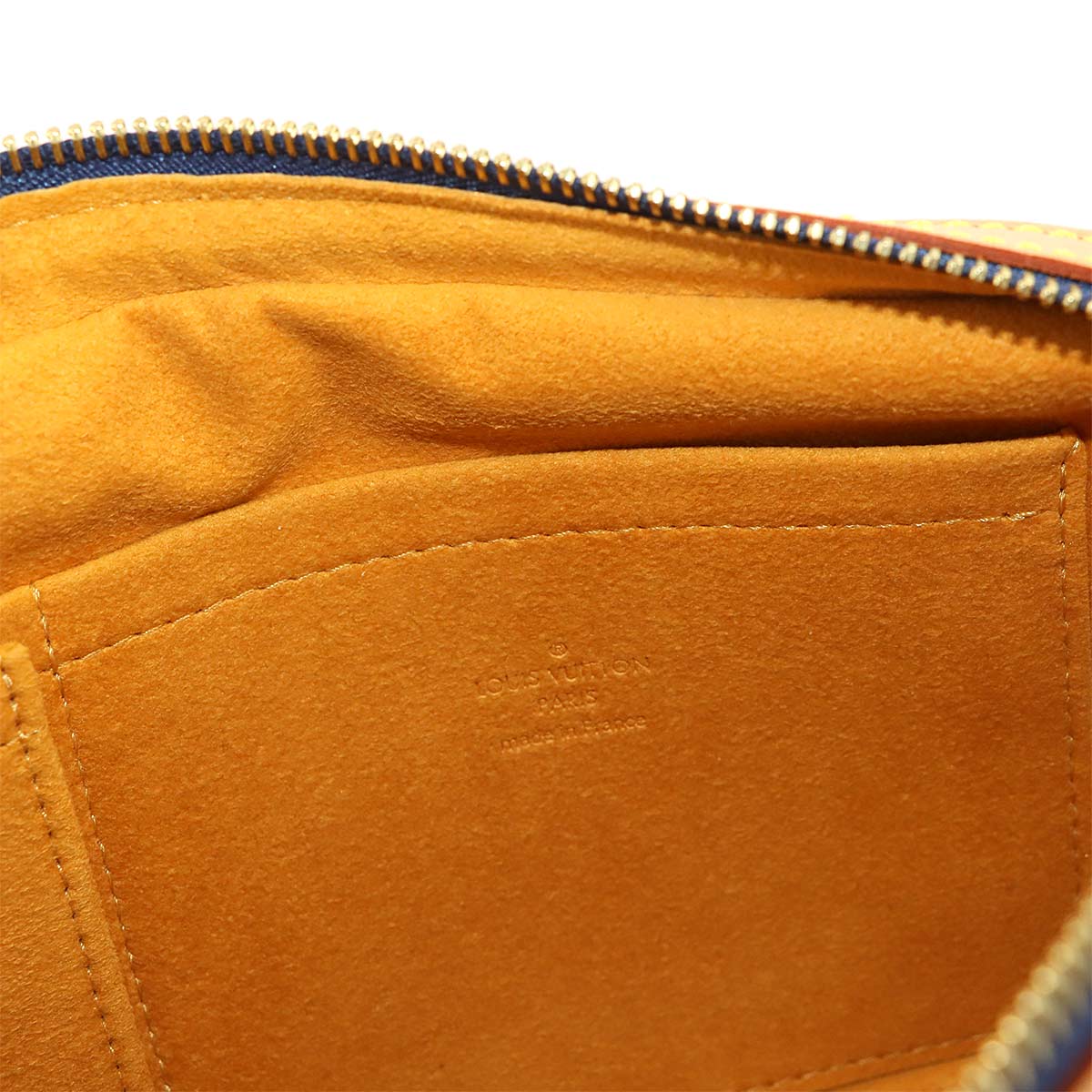 Monogram Denim Bum Bag Waist Pouch Canvas Blue M95347