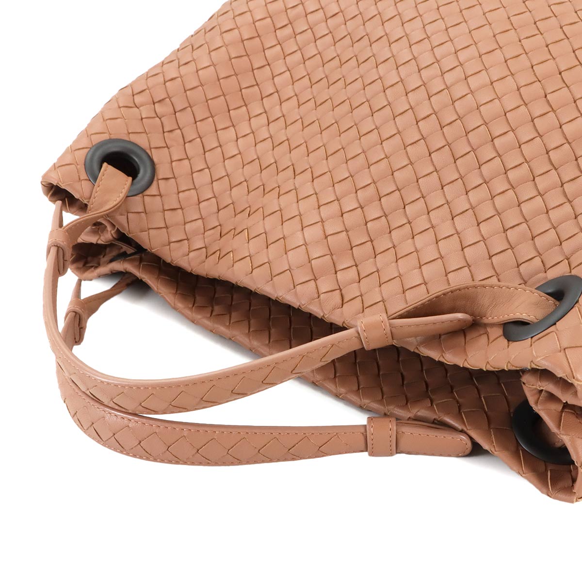 Intrecciato Medium Garda Tote Bag Leather Pink Purse