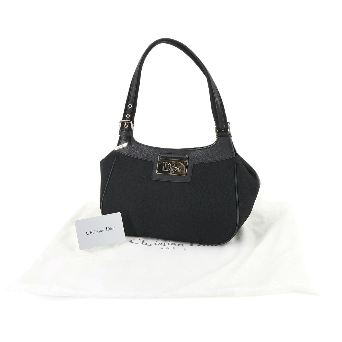 Trotter Street Chic Diorissimo Hand Bag Canvas Black