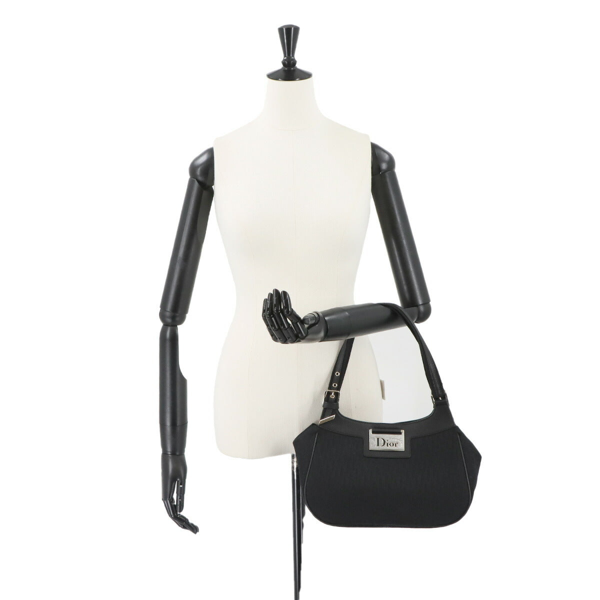 Trotter Street Chic Diorissimo Hand Bag Canvas Black
