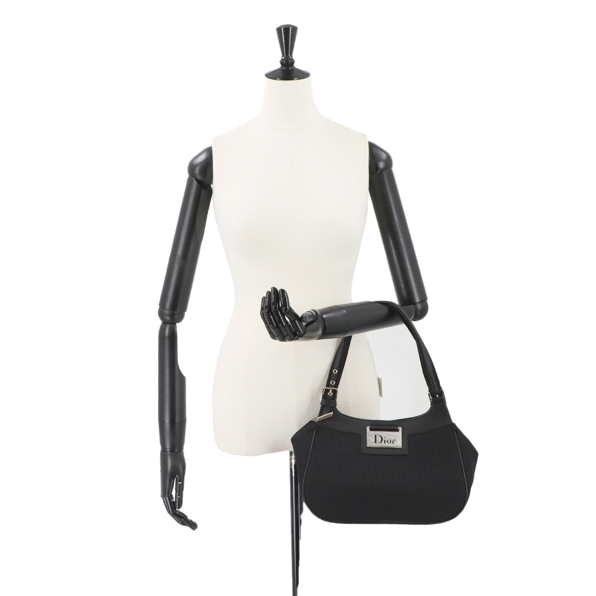 Trotter Street Chic Diorissimo Hand Bag Canvas Black