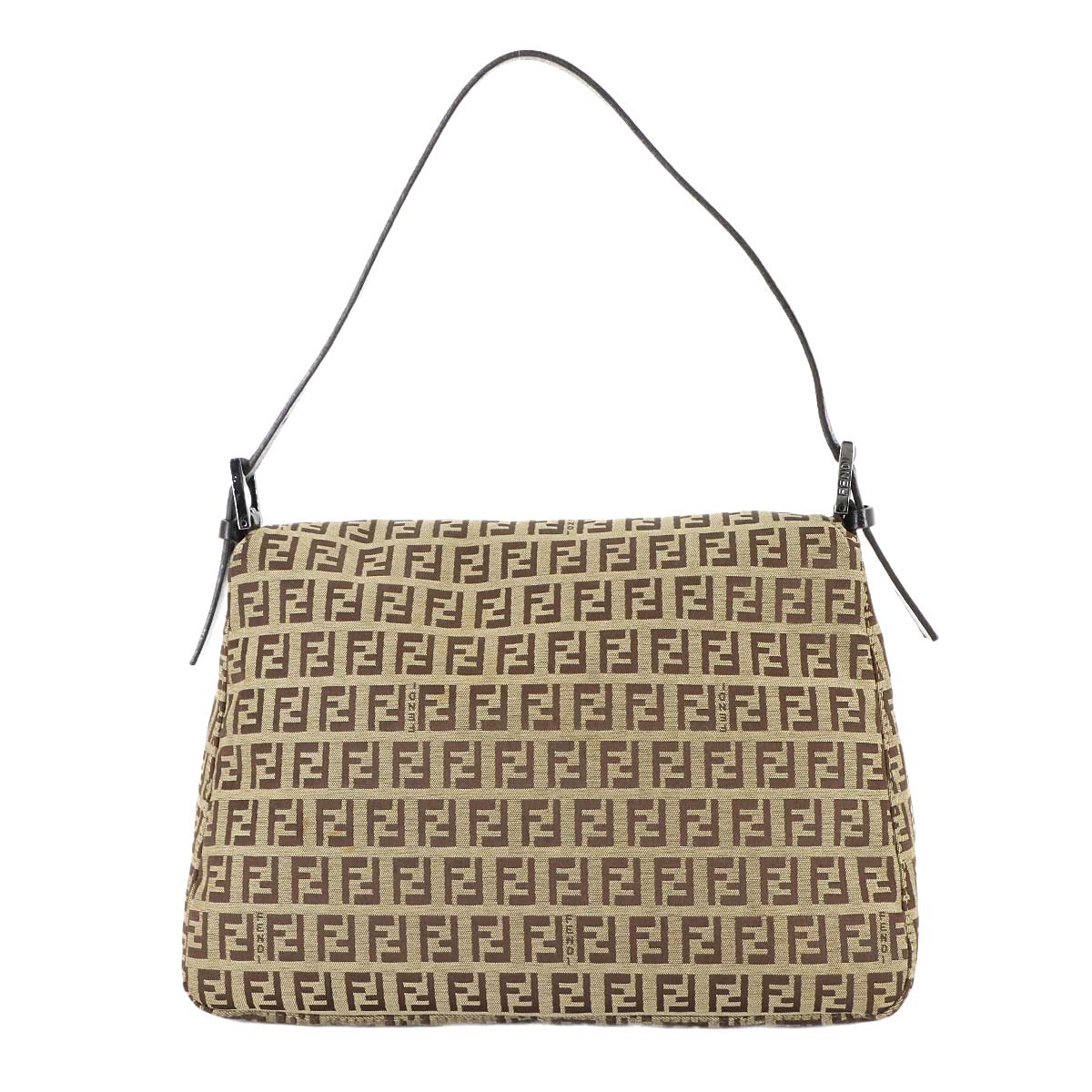 Zucchino Mamma Baguette Shoulder Bag Canvas Brown Beige 8BR001