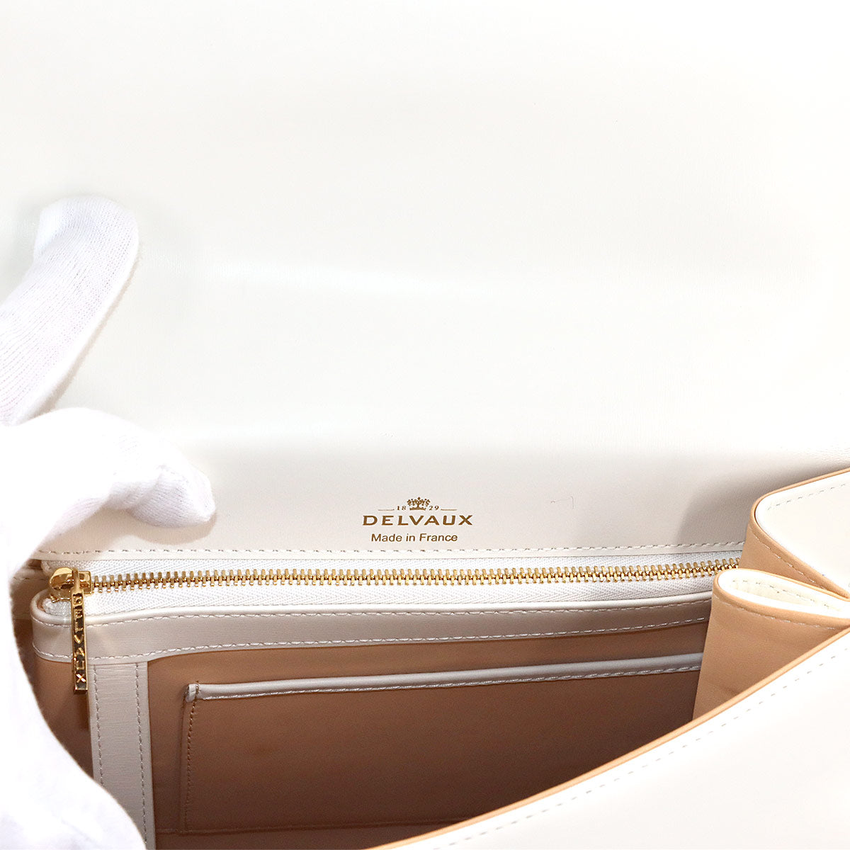 Brillant L'Humour MM Hand Shoulder Bag Leather White Azure