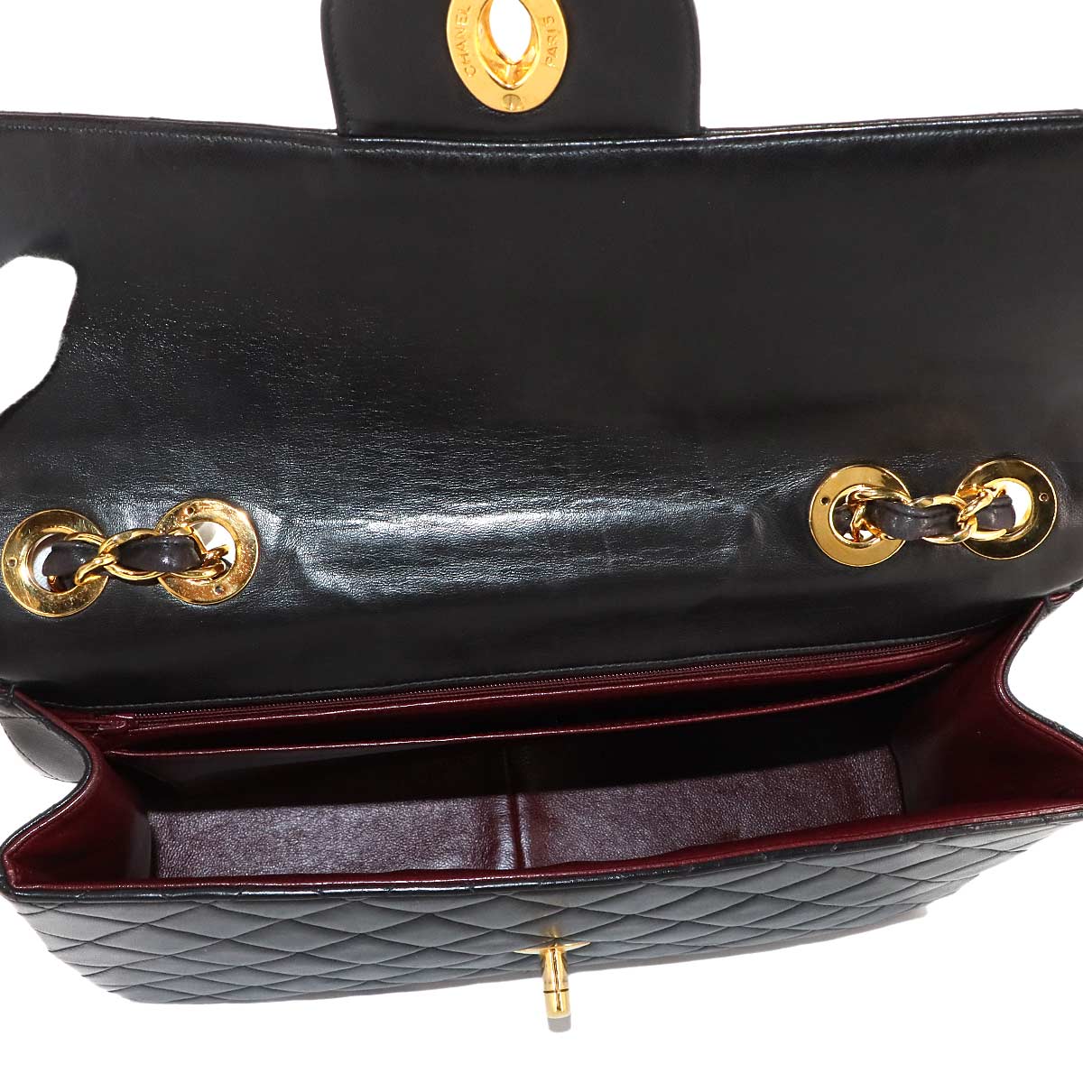 Matelasse 30 Chain Shoulder Bag Leather Black A04412 Vintage