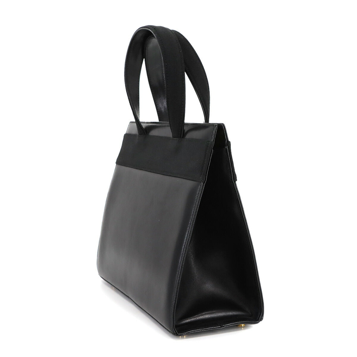 Vara 2way Hand Shoulder Bag Leather Black Purse