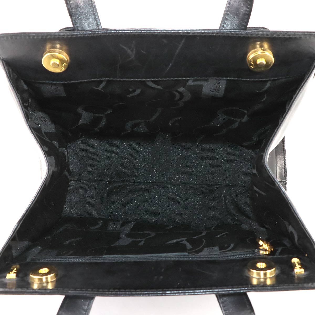 Vara 2way Hand Shoulder Bag Leather Black Purse