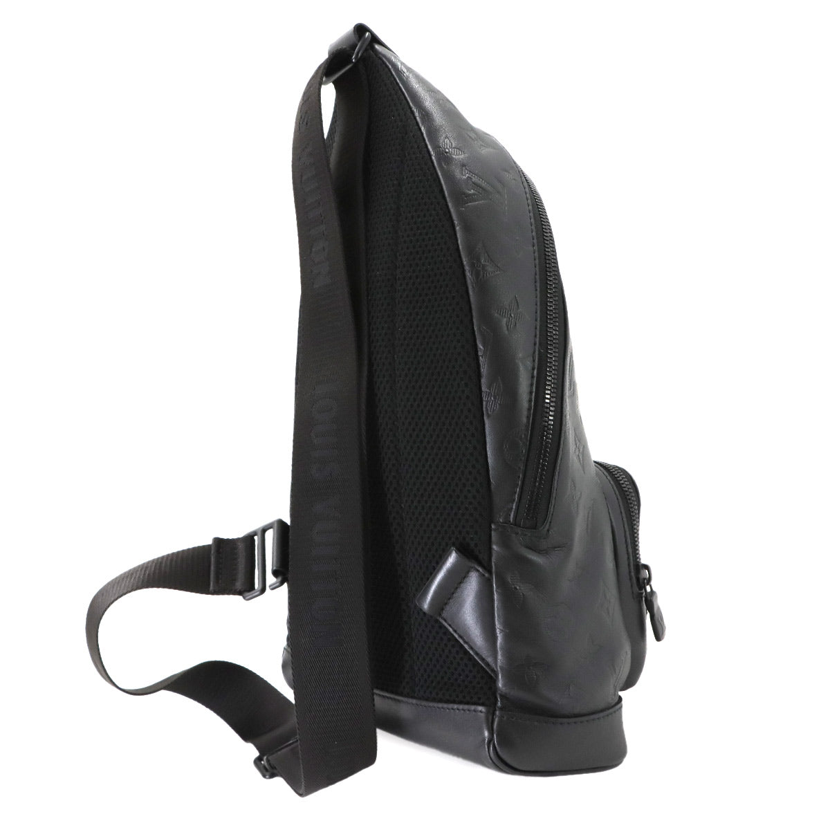 Monogram Shadow Racer Sling Bag Leather Black M46107