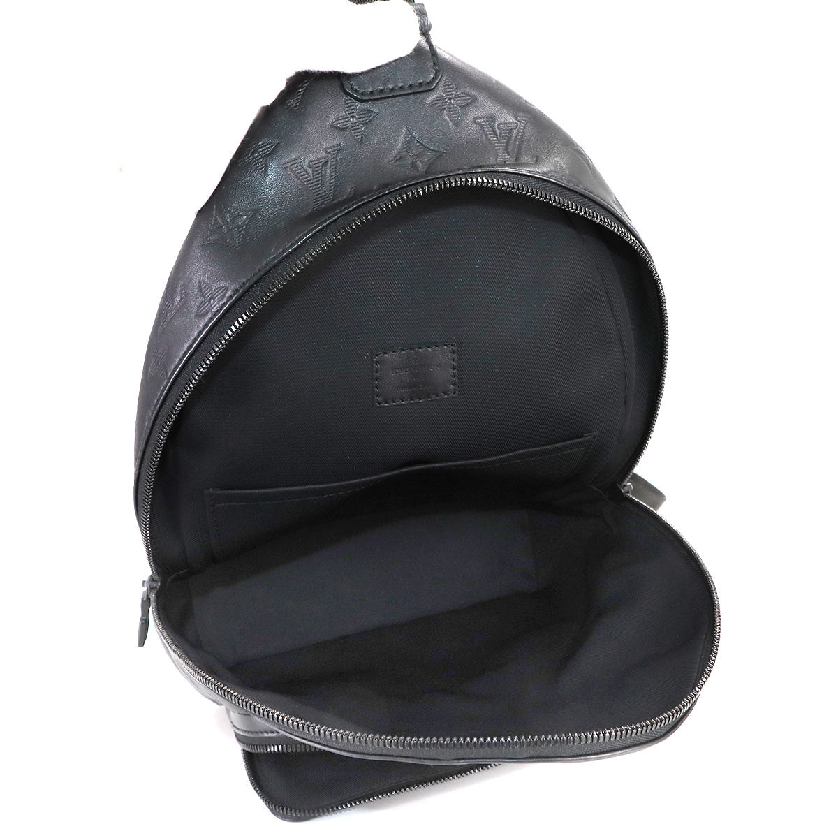 Monogram Shadow Racer Sling Bag Leather Black M46107