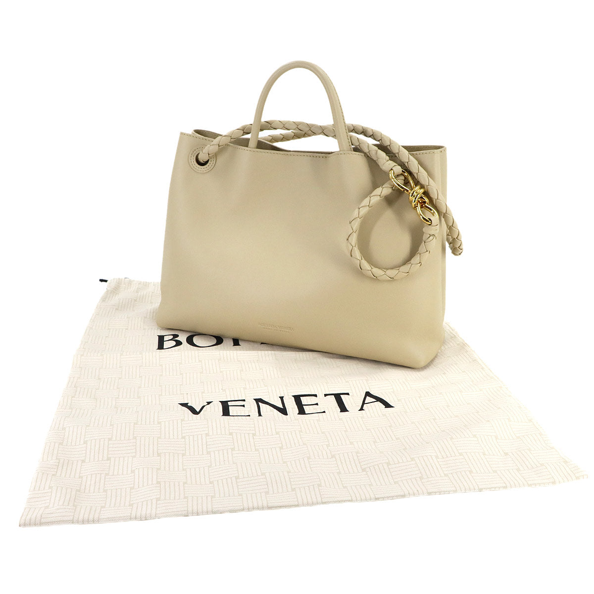 Intrecciato Andiamo Medium Hand Shoulder Bag 810214