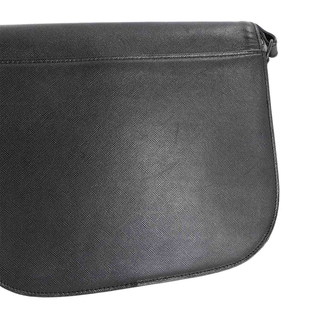 Shoulder Bag Leather Black Purse