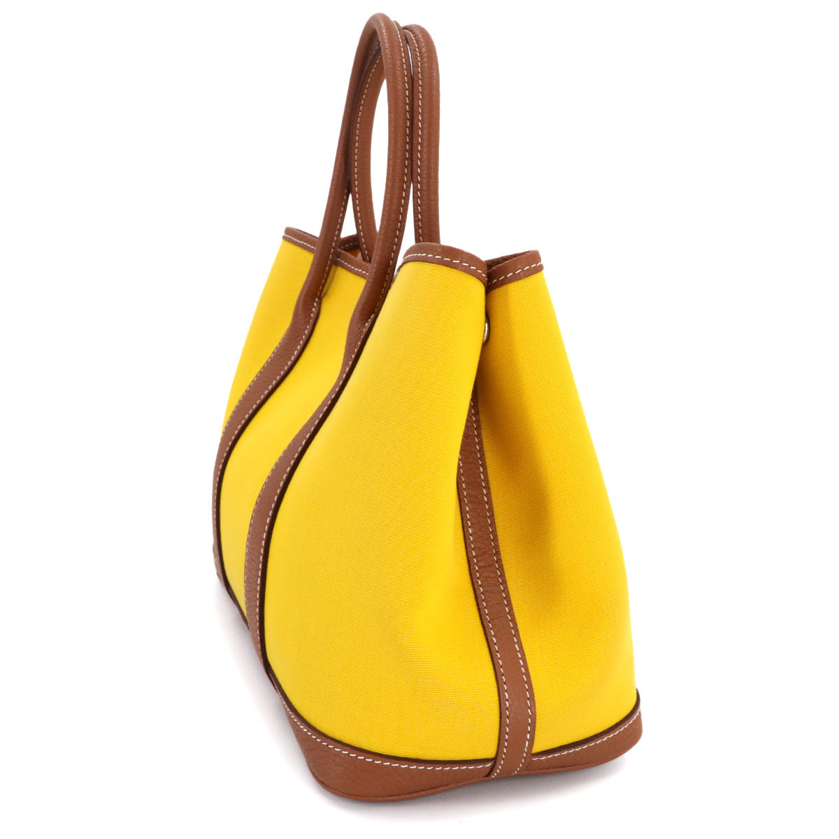 Garden Party TPM Tote Bag Toiel officier Leather Jaune de naples