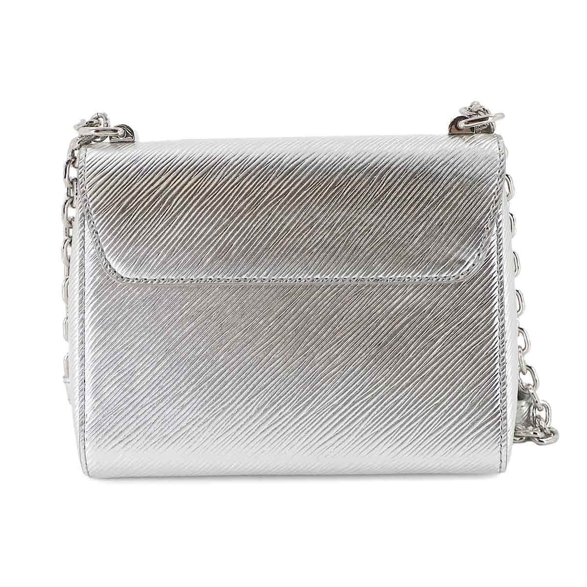 Epi Twist PM Shoulder Bag Leather Argent M50323 Purse