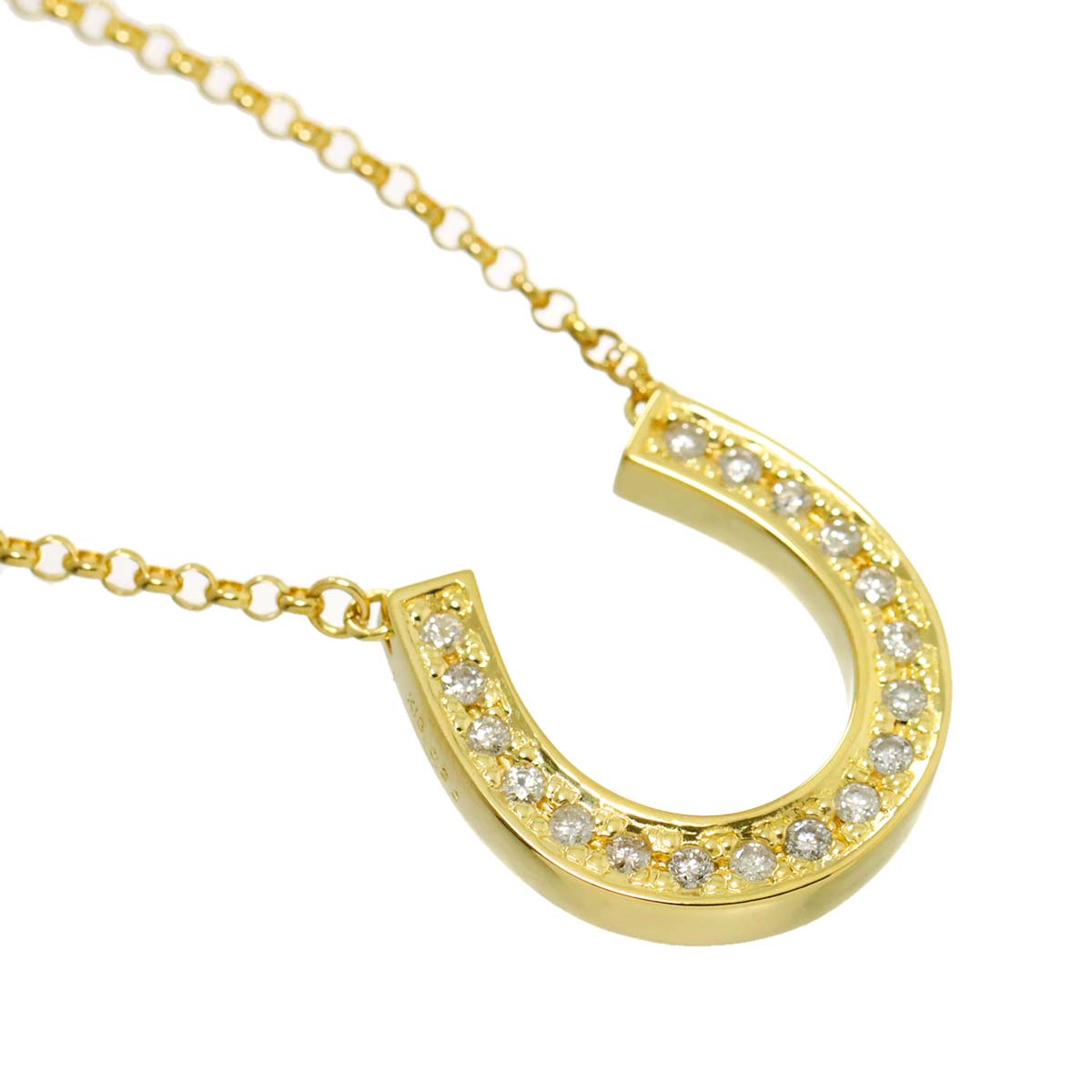 Diamond 0.30ct Necklace 18K YG Yellow Gold 750