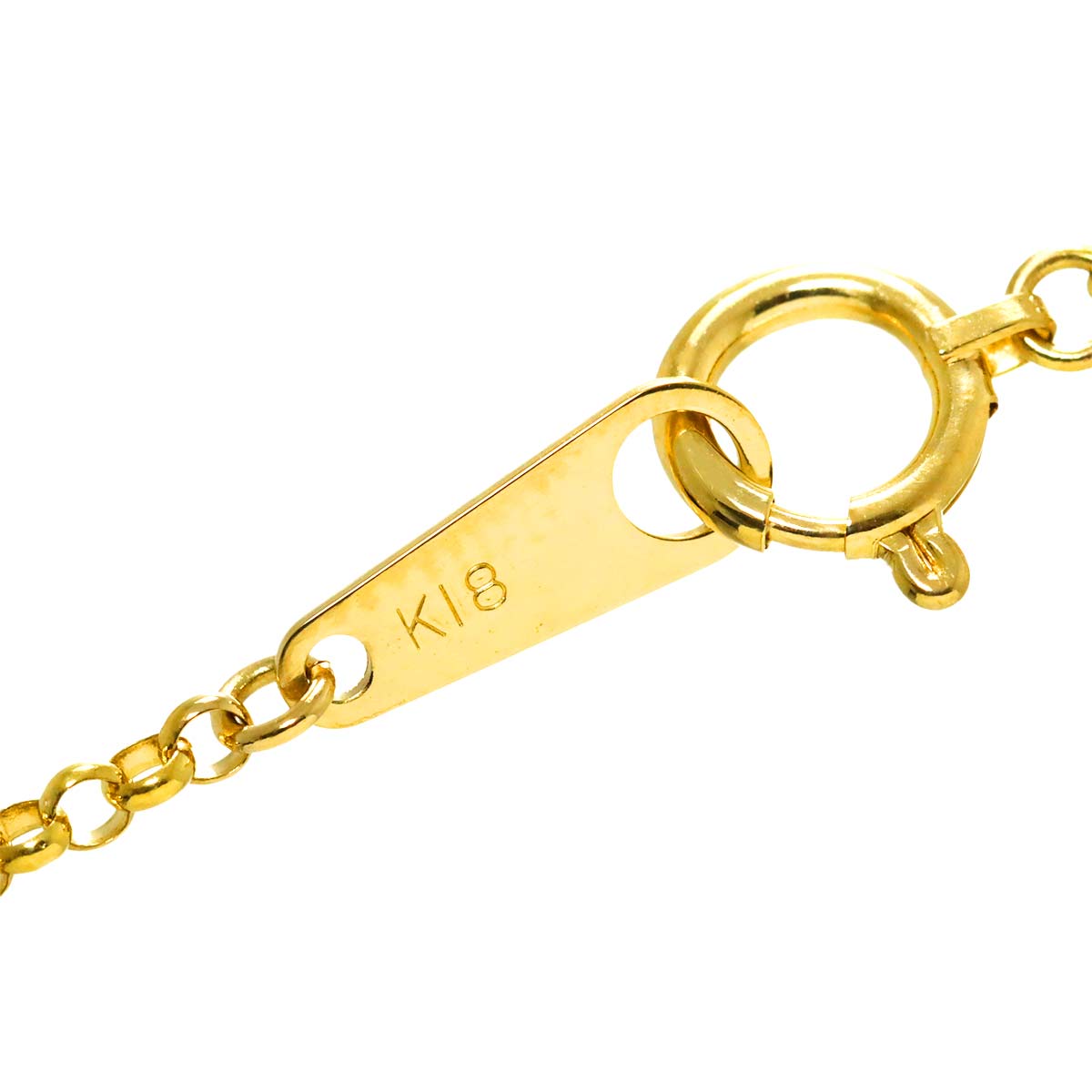 Diamond 0.30ct Necklace 18K YG Yellow Gold 750