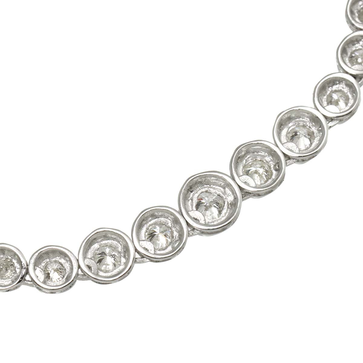 Diamond 2.00ct Necklace 18K WG White Gold 750