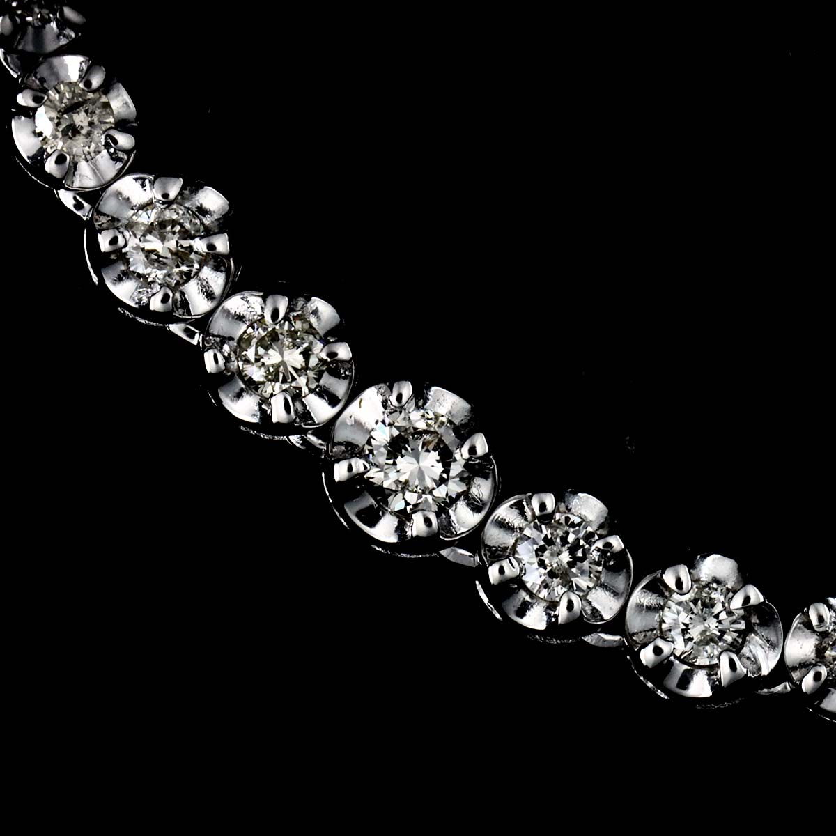 Diamond 2.00ct Necklace 18K WG White Gold 750