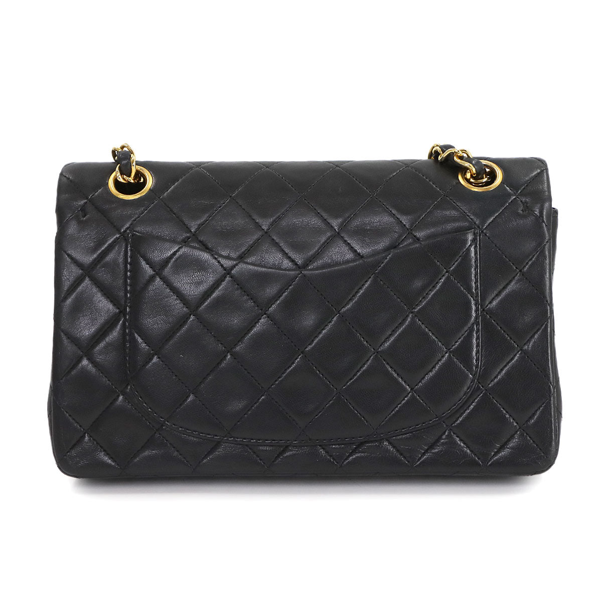 Matelasse 23 Chain Shoulder Bag Leather Black A01113 Vintage